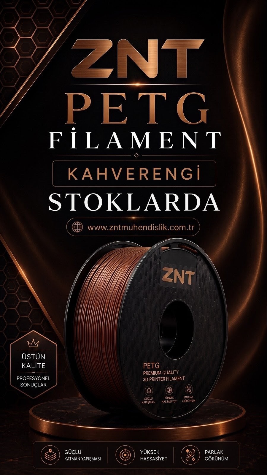 KAHVERENGİ PETG FİLAMENT